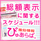 【ぴゅあらば】総額表示に関する周知スケジュールについて