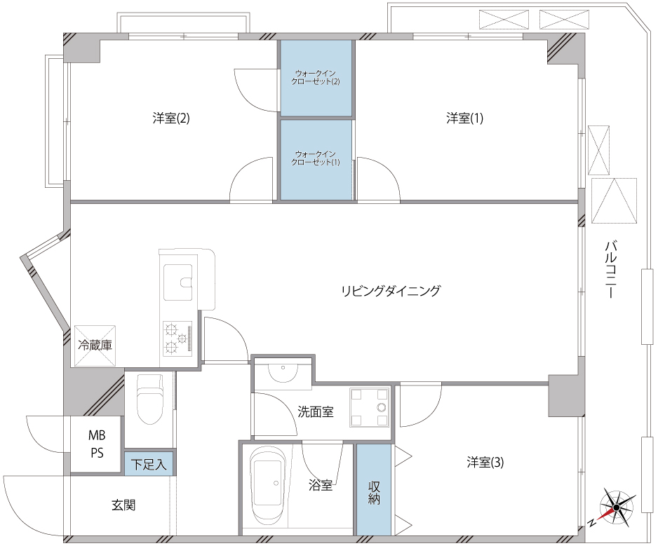 大森ハイツ(間取り)