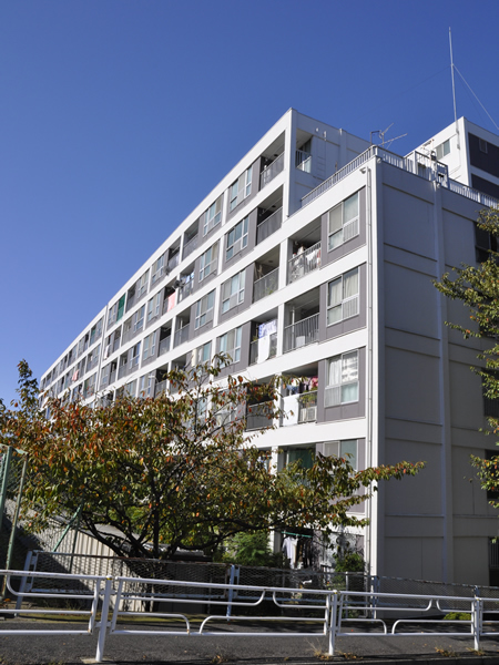 篠原コーポラスD棟の外観