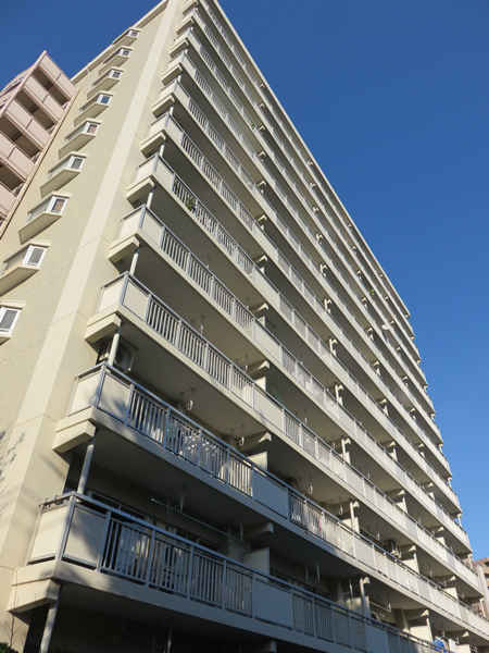 狛江セントラルハイツ２号棟の外観