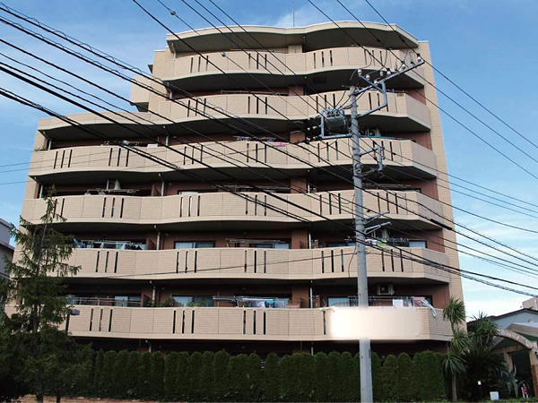 コアマンションリバーフロント二子多摩川の外観