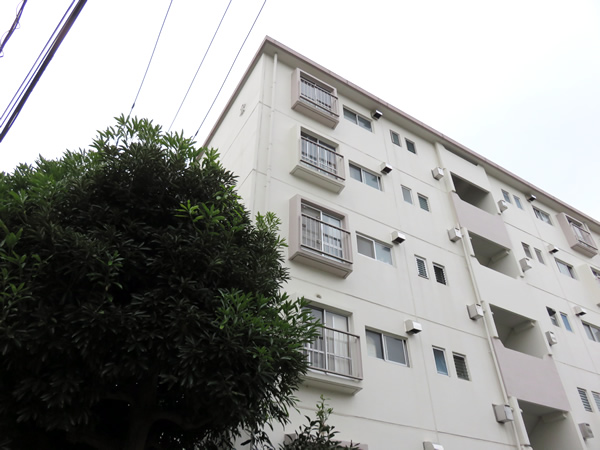 東向地団地2号棟の外観