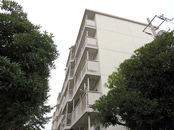 東向地団地2号棟の外観