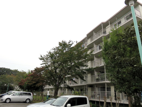 東向地団地2号棟の外観