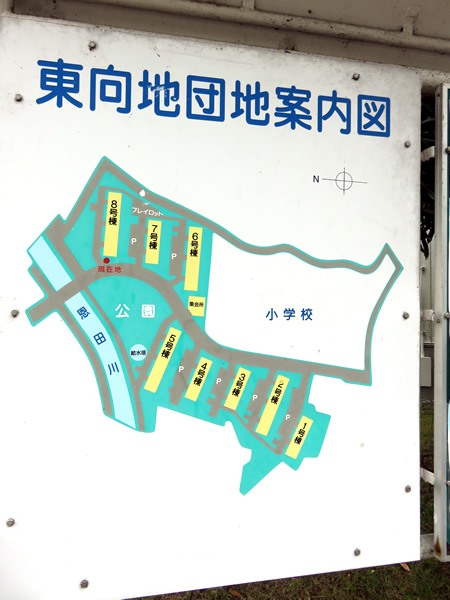 東向地団地の外観