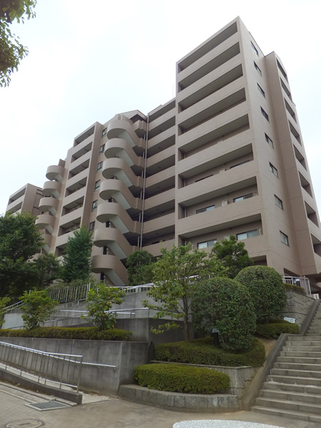 ヒルズアスパイア2号棟の外観