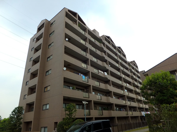 ヒルズアスパイア1号棟の外観