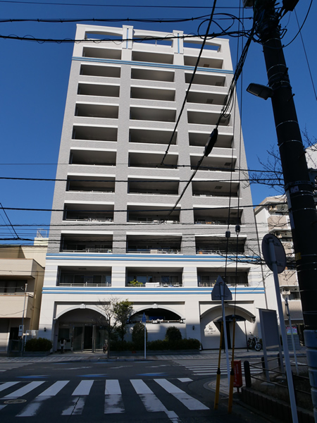 ラシェーナ平塚パークテラスの外観