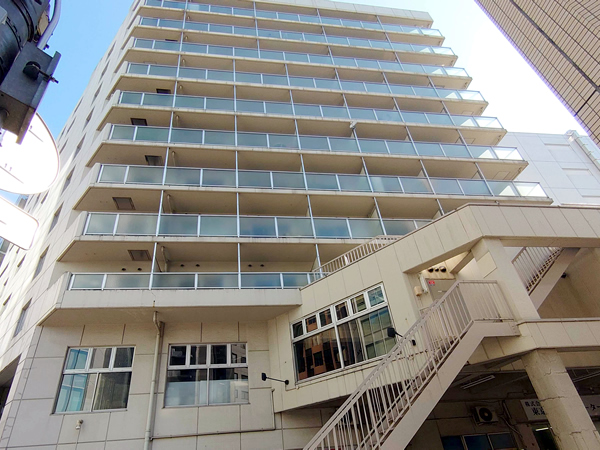 レイフラット新宿の外観