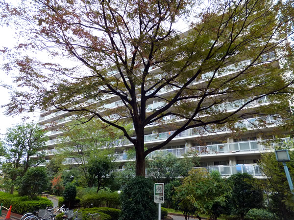 大倉山ハイム8号棟の外観