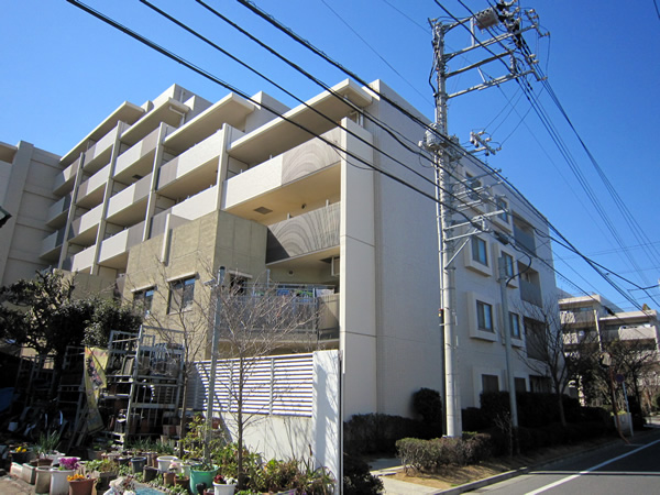 コスモザガーデン二子多摩川の外観