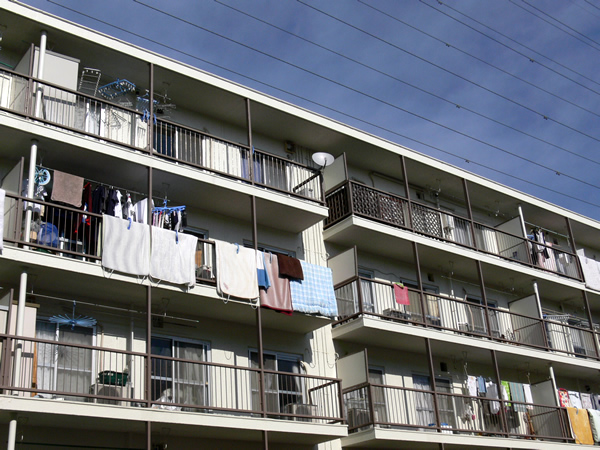 榎が丘住宅A棟の外観