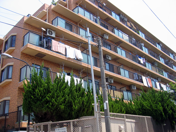 ダイアパレスあざみ野D棟の外観