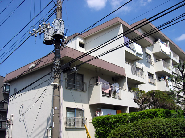 東急市が尾ドエリングD棟の外観