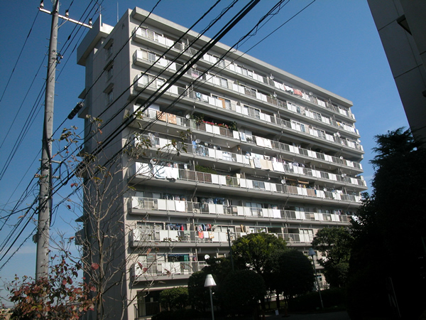 東急鷺沼スカイドエリングＡ棟の外観