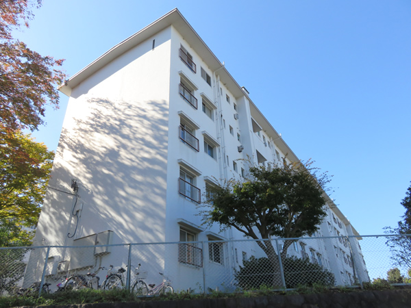 ガーデン山団地1号棟の外観