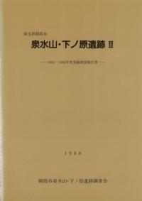 泉水山・下ノ原遺跡3 1988年度発掘報告書