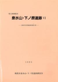 泉水山・下ノ原遺跡6 1990年度発掘報告書