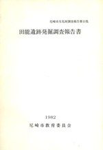田能遺跡発掘調査報告書