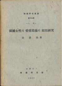 心理 韓國女性의 愛情葛藤의 原因研究 (韓国女性の愛情葛藤の原因研究)