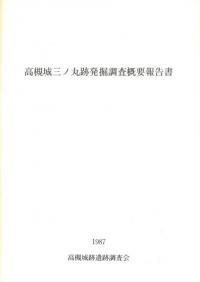 高槻城三ノ丸跡発掘調査概要報告書 ※背に傷みあり