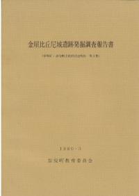 金屋比丘尼城遺跡発掘調査報告書