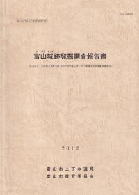 富山城跡発掘調査報告書
