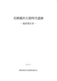 史跡瀧沢石器時代遺跡:総括報告書