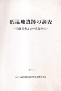 低湿地遺跡の調査 : 発掘調査方法の改善研究