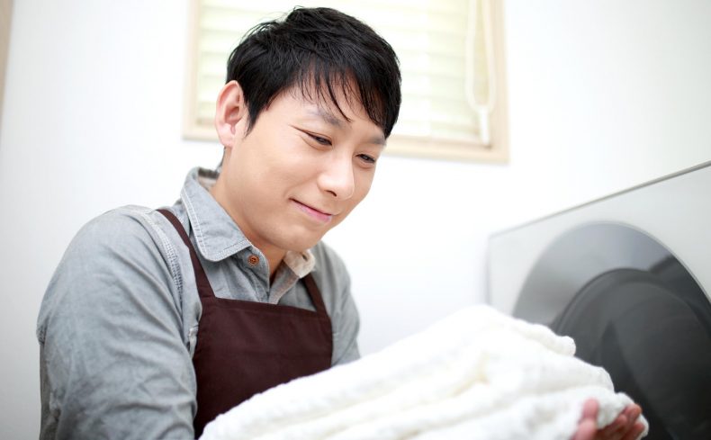 雨の日でもふんわり乾かそう。衣類乾燥機のある暮らし