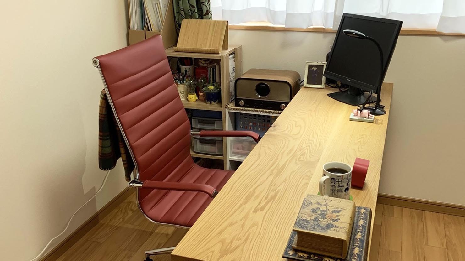 宮城の自宅の書斎