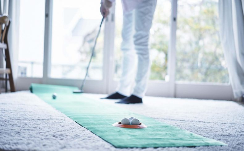 自宅でできるゴルフ練習法。シングルプレイヤーが上達のコツをまとめます