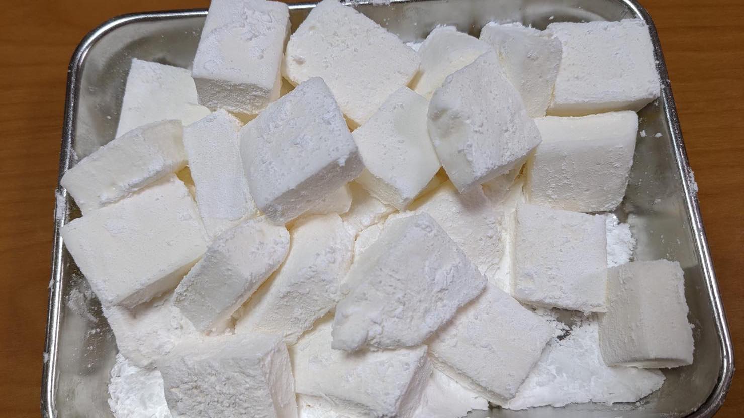 プレーンマシュマロの出来上がり