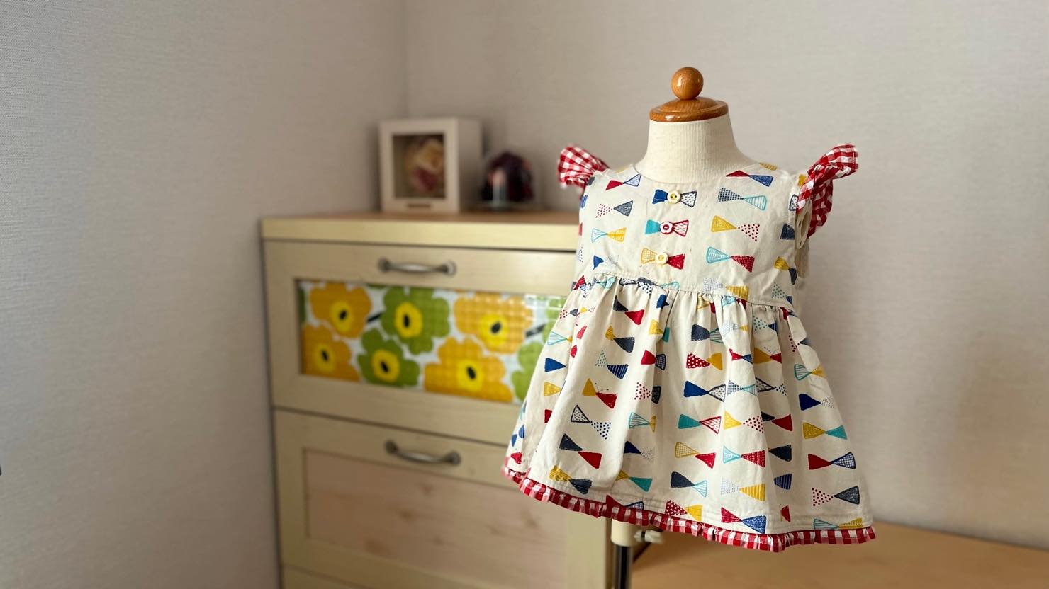 手作りワンピース