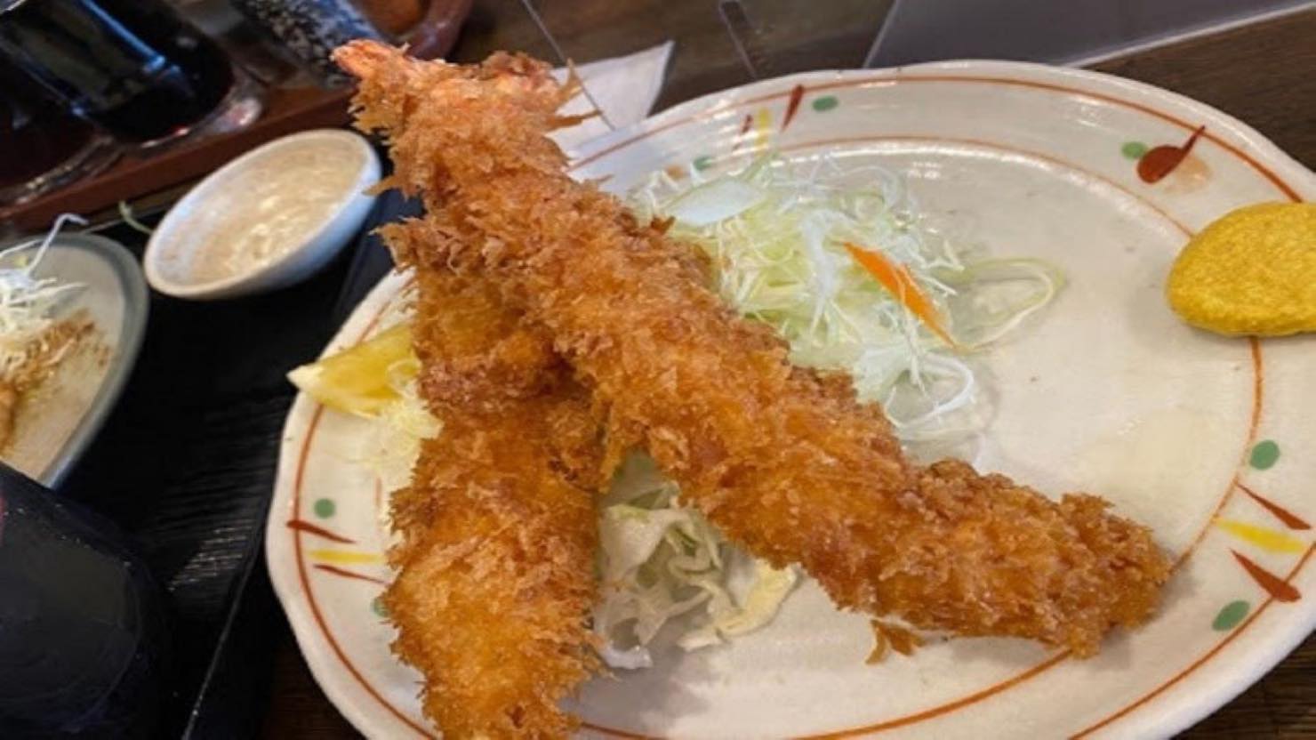 ときわ食堂のエビフライ