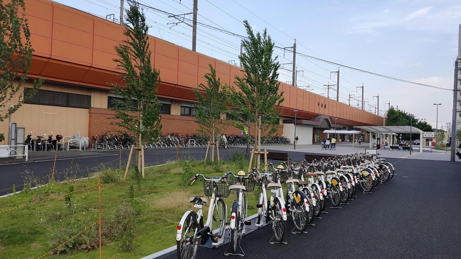 戸田駅前あるシェアサイクルステーション