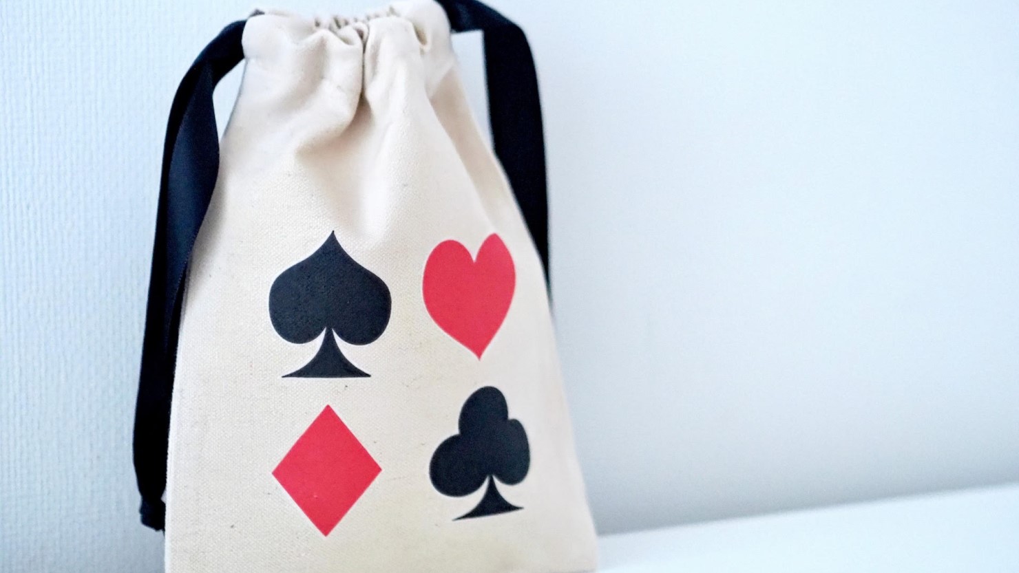 完成した巾着袋