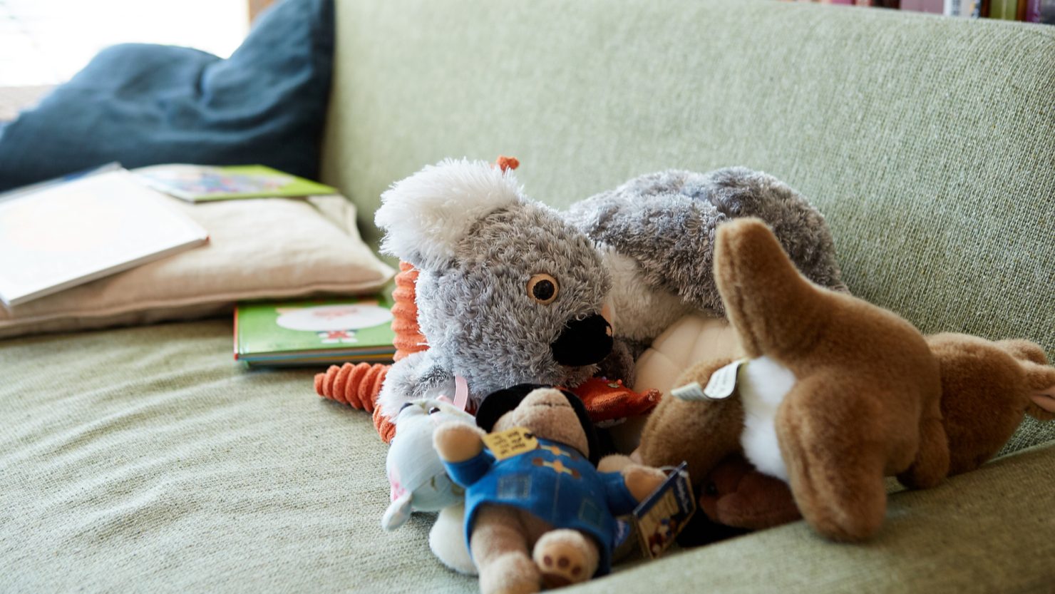 集められたぬいぐるみ