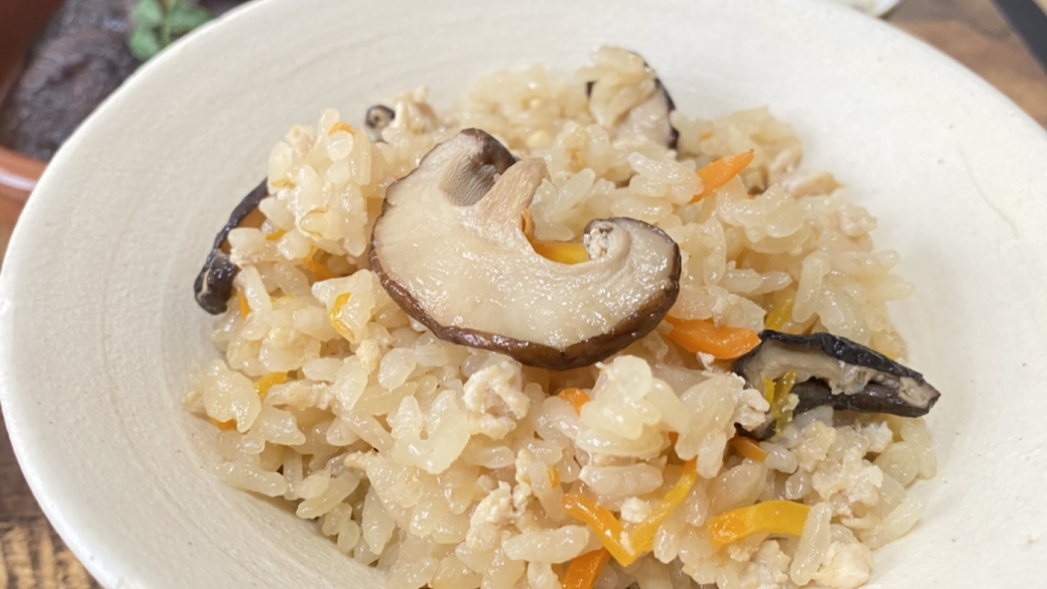 干し椎茸の炊き込みご飯