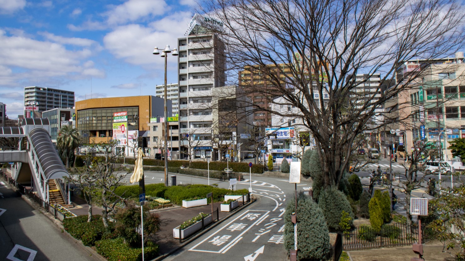 阪急池田駅前の風景