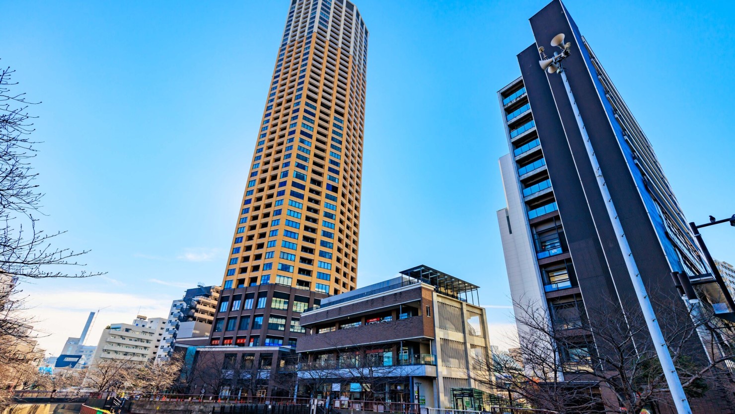 中目黒駅周辺の都市風景