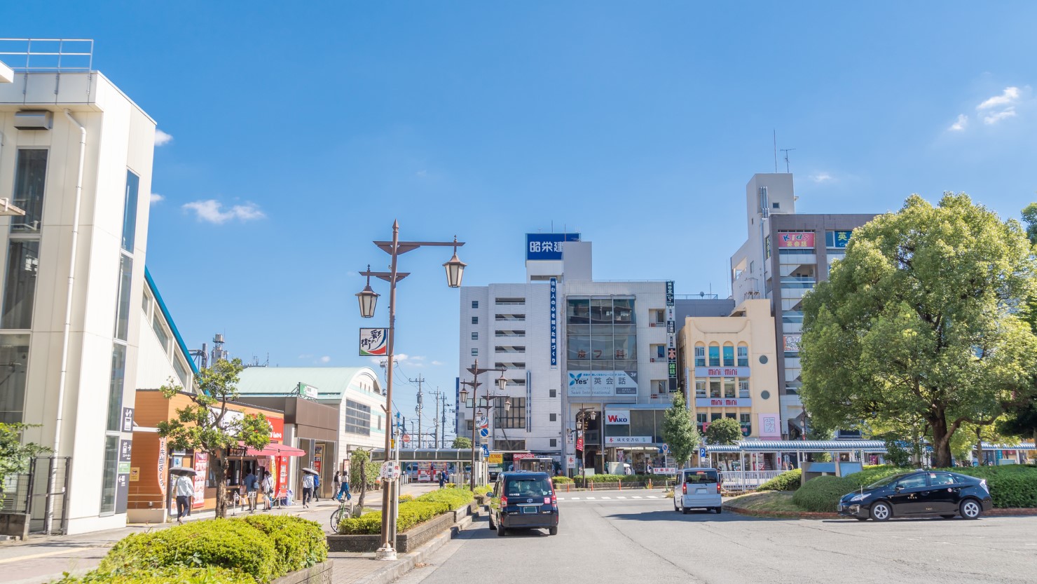南浦和駅前の風景