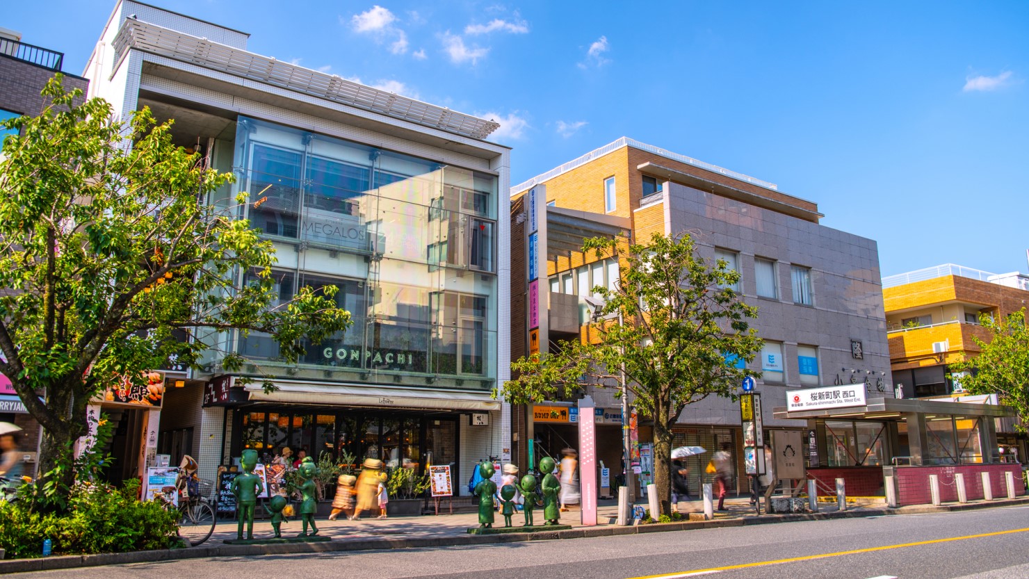 アニメ「サザエさん」で有名な桜新町駅