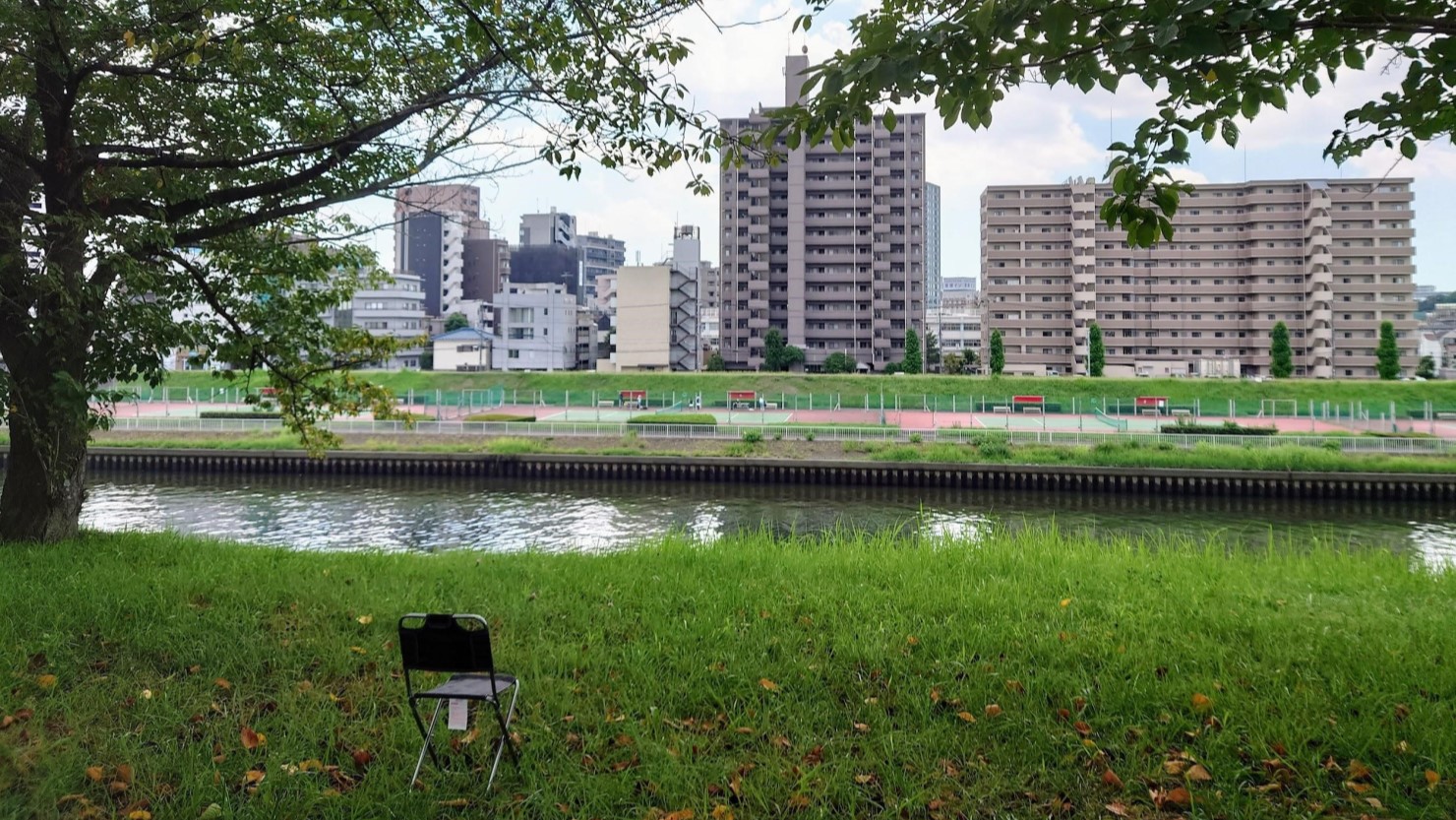 赤羽桜堤緑地でチェアリング
