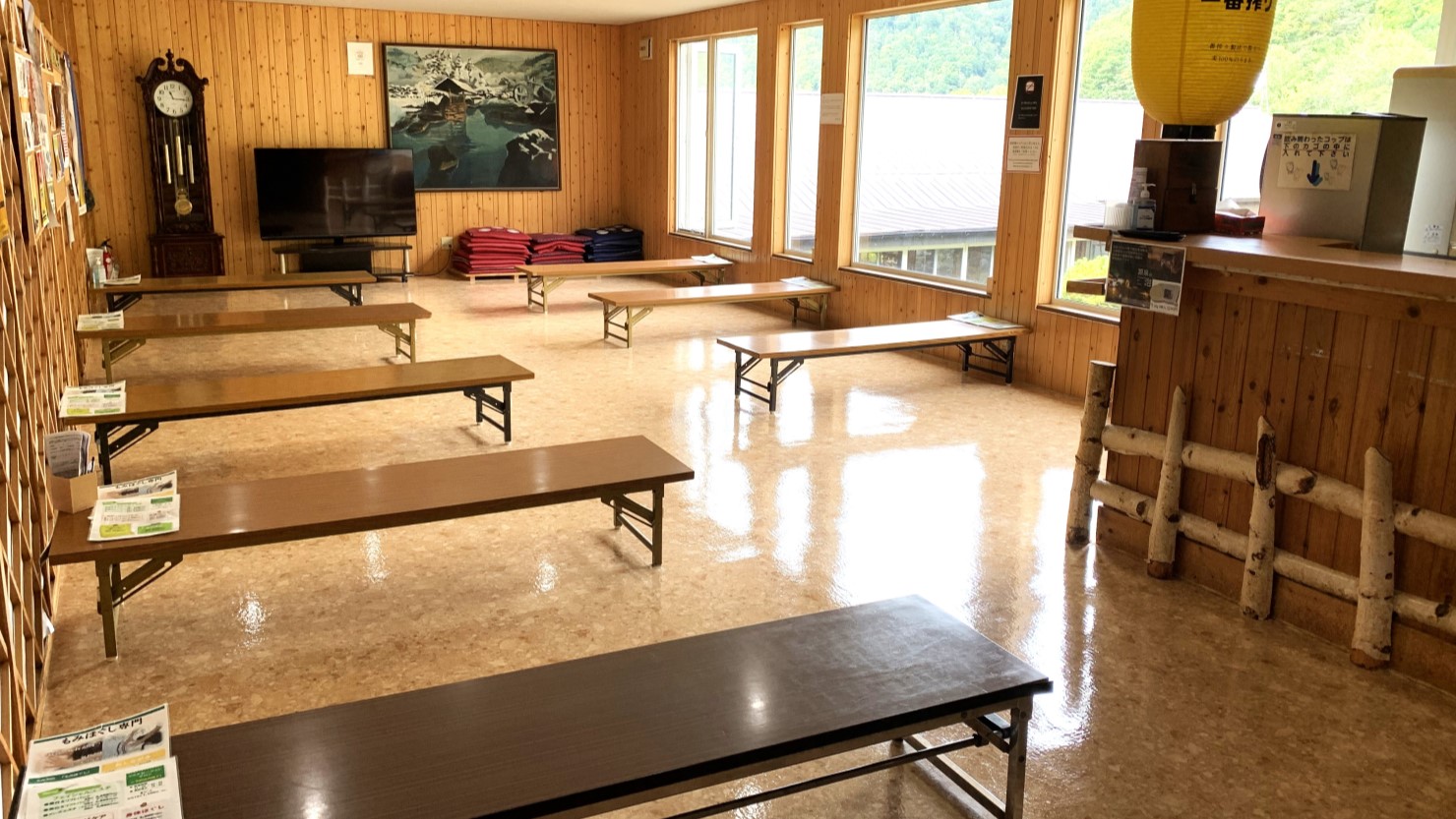 休憩スペースでまったり