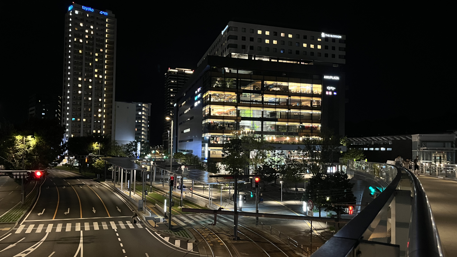 熊本駅前夜景