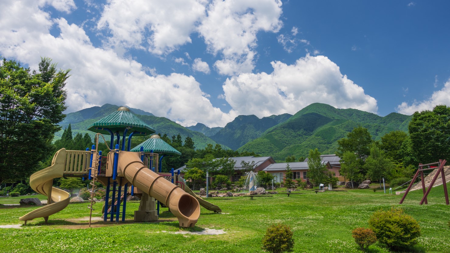 べるがは噴水やキャンプ場があるアウトドア派に人気の施設