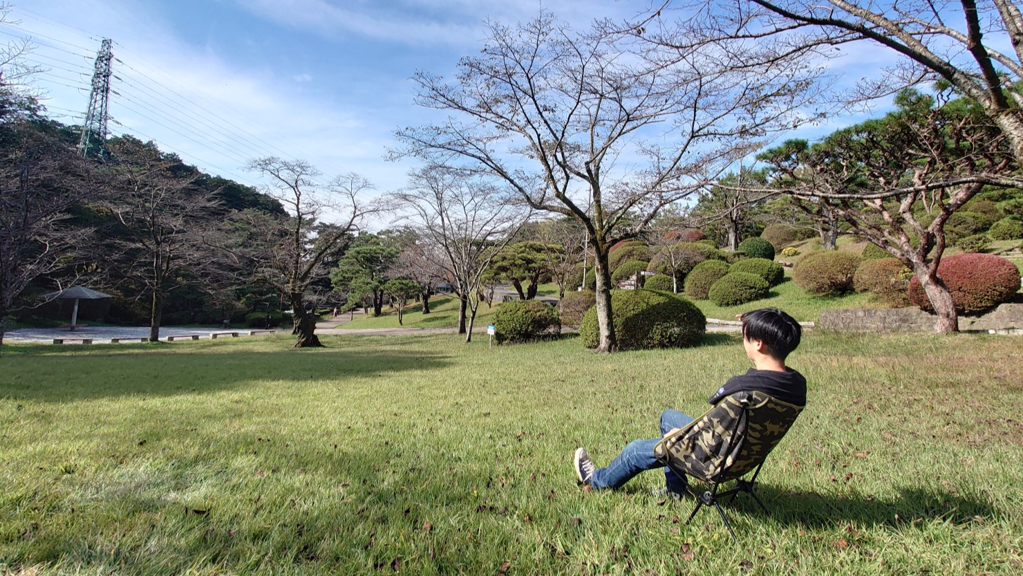 お花見広場でチェアリング
