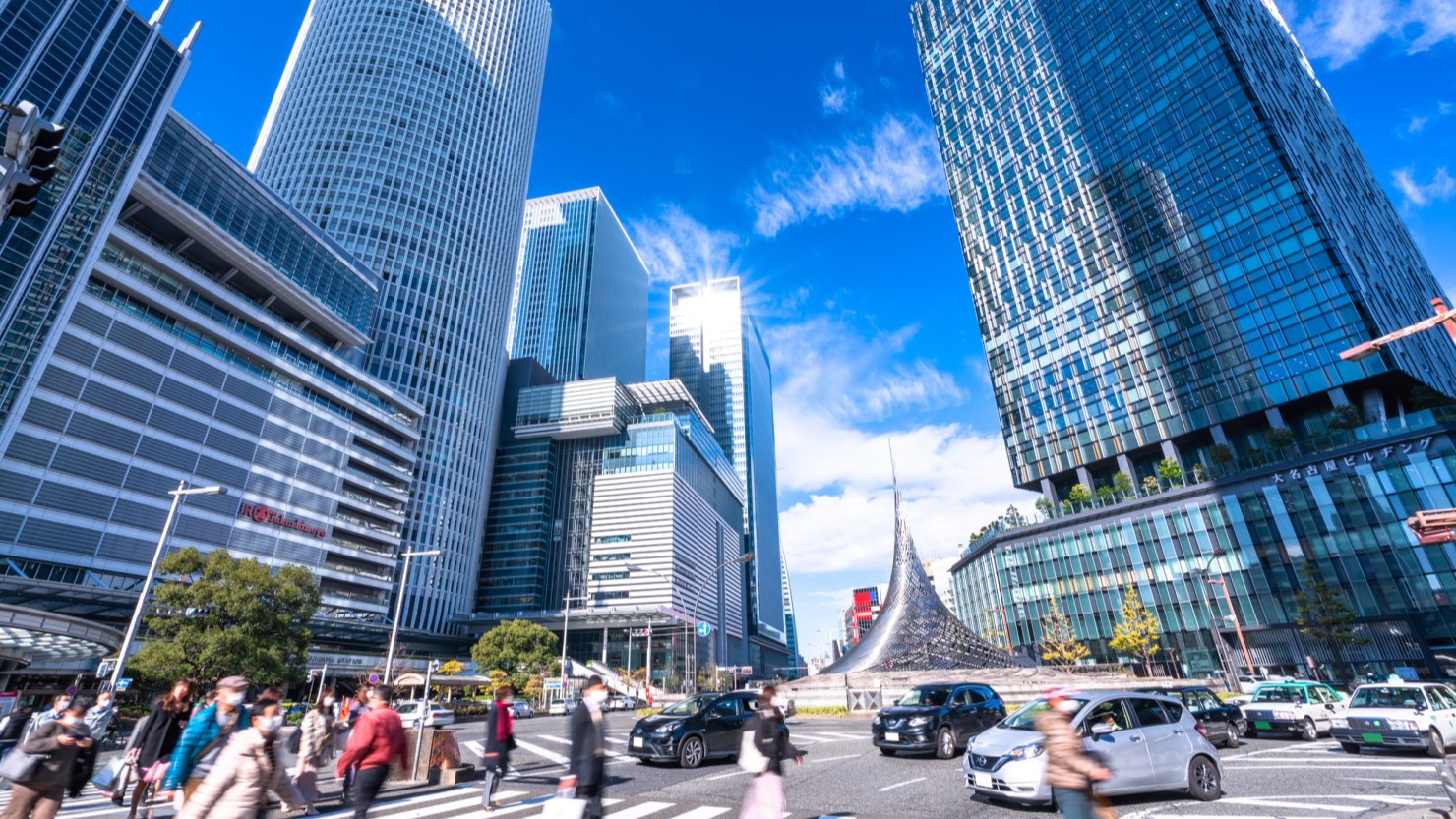 名古屋駅周辺の様子