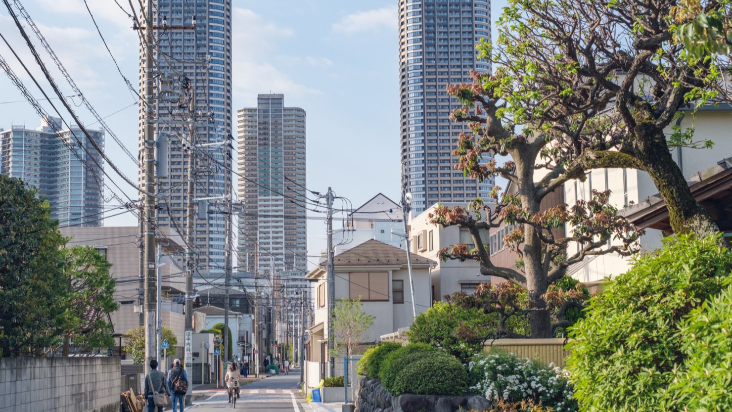 駅から少し離れると閑静な住宅街が広がる